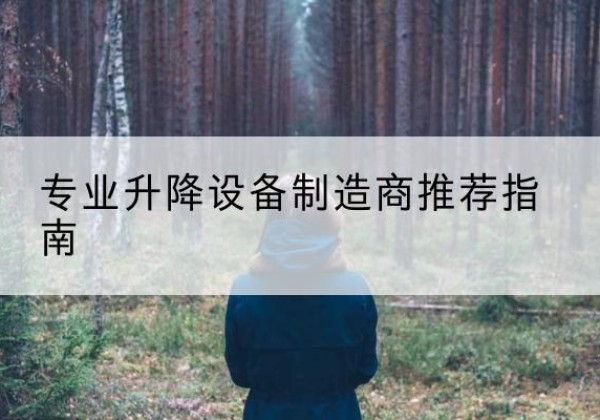 合肥电动剪叉升降平台厂家-专业升降设备制造商推荐指南